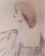 Fernand Khnopff A Shoulder oil painting reproduction